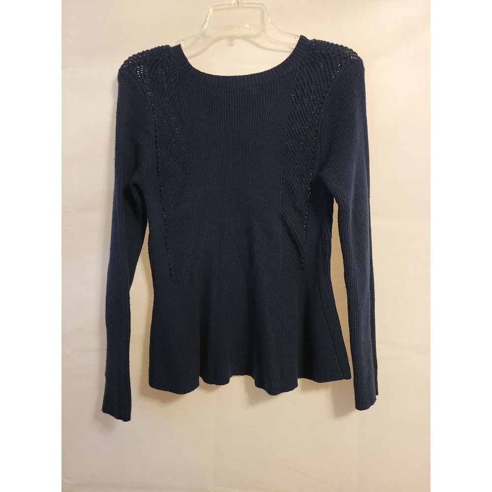 Cupcakes And Cashmere Solid Blue Pullover Sweater… - image 4